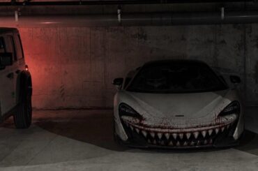 Was doom scrolling twitter and this is the first time a car jump scared me.