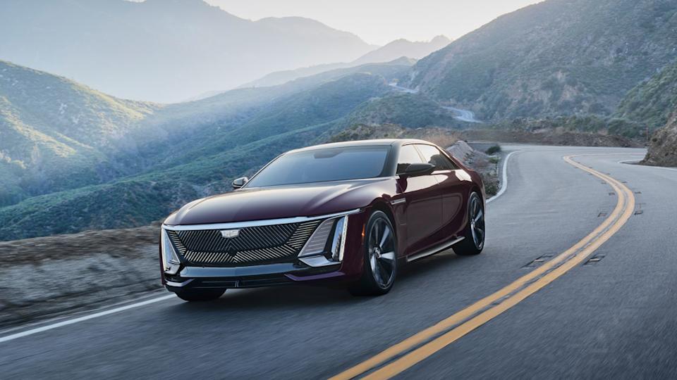 Driving the all-electric Cadillac Celestiq.