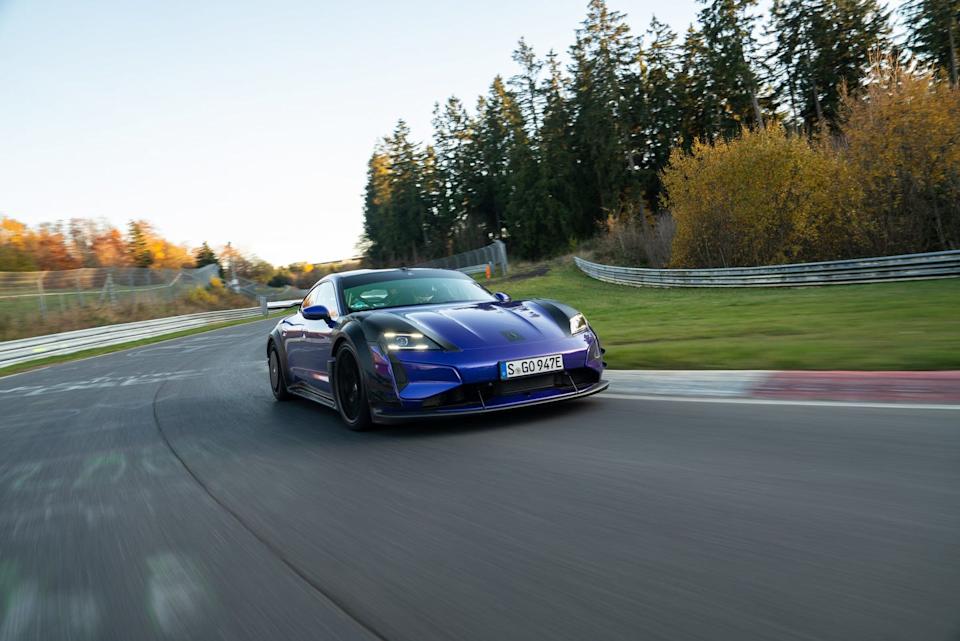 porsche taycan at nurburgring