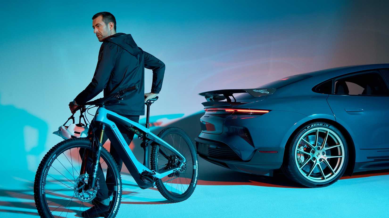 Porsche eBike Cross with Taycan Turbo GT Weissach