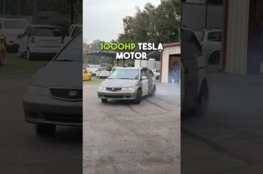 He Put A 1000HP Tesla Motor In A Minivan