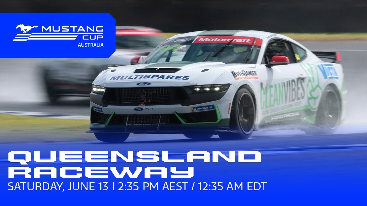 Mustang Cup Australia Race 1 at Queensland Raceway | Ford Racing - EVSHIFT