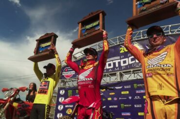 Honda HRC Progressive SWEEPS Thunder Valley Pro Motocross!
