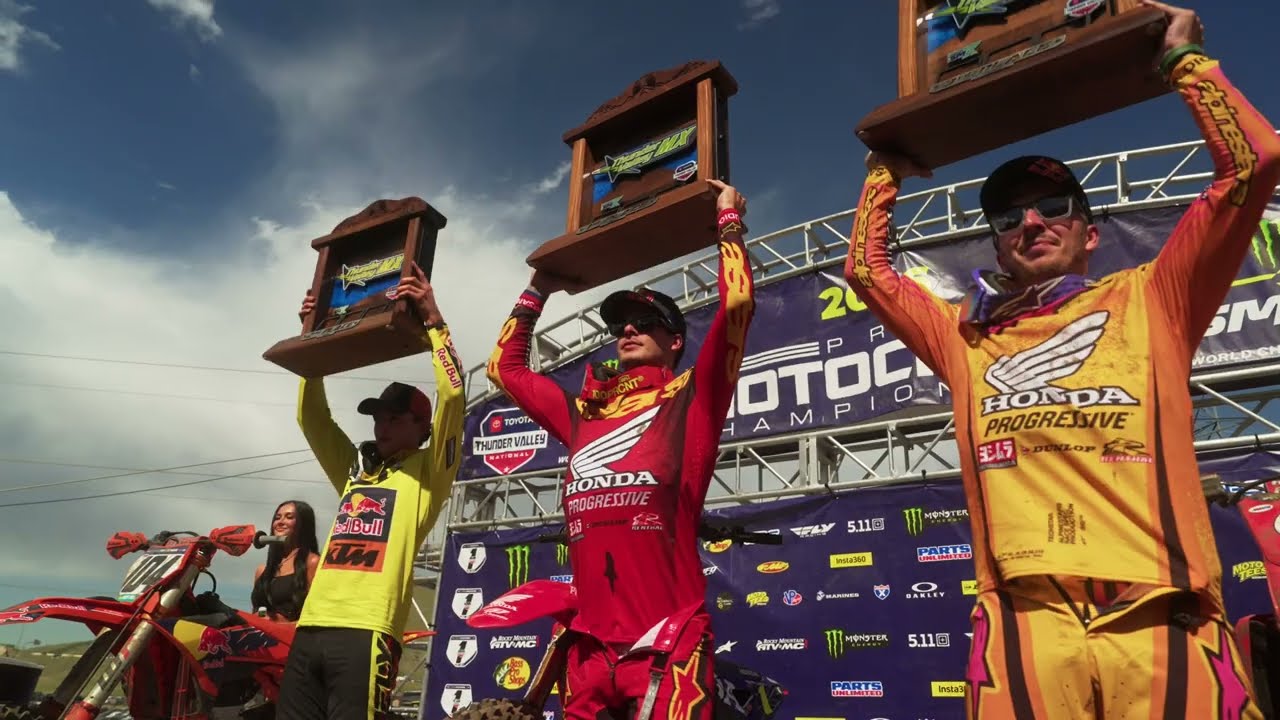 Honda HRC Progressive SWEEPS Thunder Valley Pro Motocross! Honda HRC Progressive SWEEPS Thunder Valley Pro Motocross!