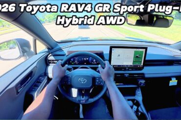 2026 Toyota RAV4 GR Sport Plug-In Hybrid AWD | POV Test Drive