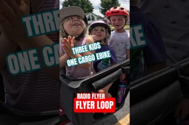Loading All 3 Kids Onto One Ebike | Flyer Loop by Radio Flyer #cargoebike #ebike #radioflyer