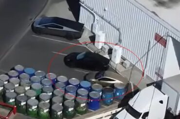 Cybercab-Shaped Prototype Spotted at Tesla Fremont Factory