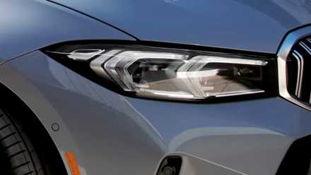 2024 BMW 330i Sedan exterior shot Showing front LED headlight and tire