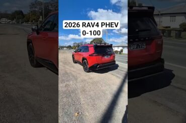 2026 Toyota RAV4 GR Sport PHEV 0-100 (with low battery)