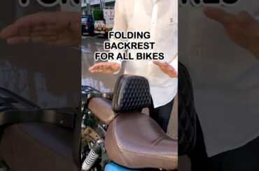 Adjustable Folding Backrest for All Bikes & Scooters | Universal Pillion Backrest | Ultimate Comfort