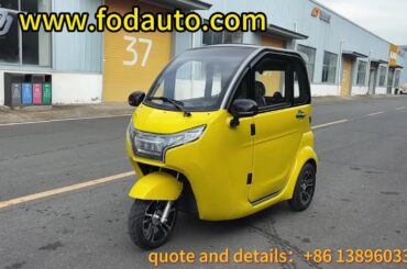 3 wheel cabin scooter electric car manufacture