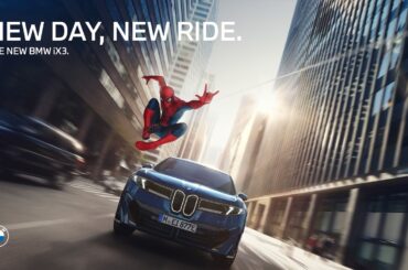 Swing into action with Spider-Man and the BMW iX3 in the new Spider-Man: Brand New Day.