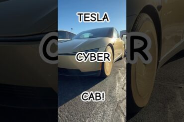 I Spotted A Cyber Cab! Check Out The Details! #tesla #cybercab #electric #car
