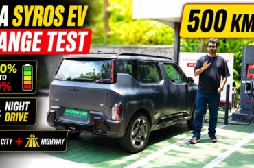 Kia Syros EV Range Test - 500 KM Possible?