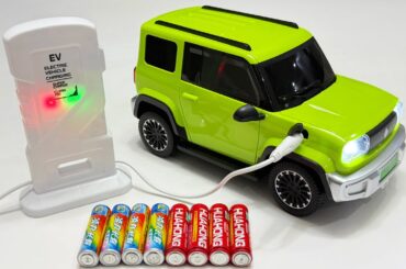 Unboxing Wuling Mini New Energy RC Car, Electric S.W.A.T Police Bus, RC City Taxi, Stunt Shark Car
