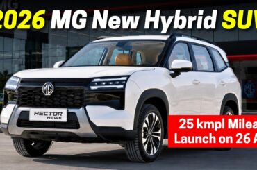 MG New Hybrid SUV Hector Hawk - 25 kmpl Mileage, Panoramic Sunroof and Launch on 25 August