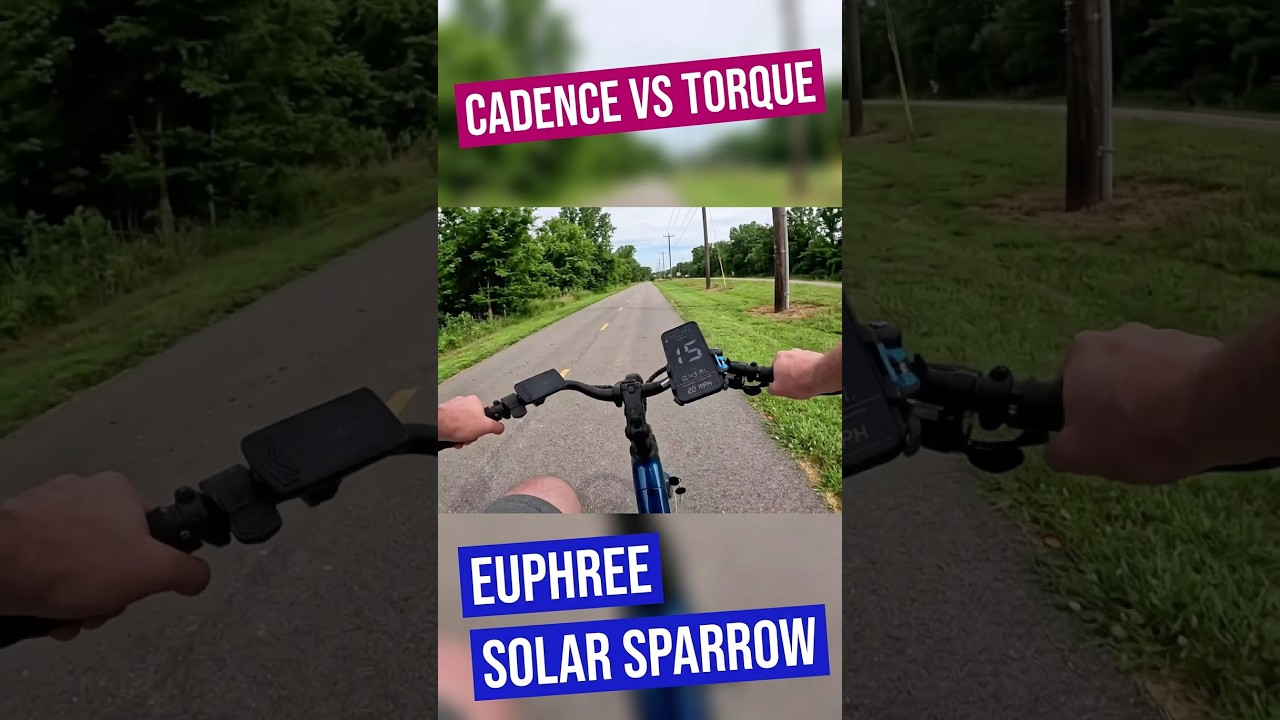 Cadence vs Torque Sensor | Euphree Solar Sparrow Cadence vs Torque Sensor | Euphree Solar Sparrow