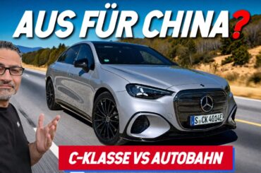 Neue elektrische Mercedes C-Klasse vs. Deutsche Autobahn