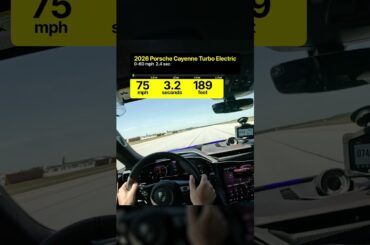 2026 Porsche Cayenne Turbo Electric: 0-150-0 MPH