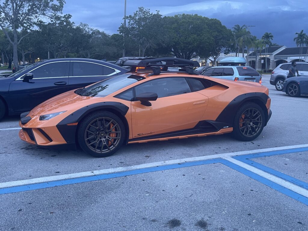 [Lamborghini Huracan Sterrato] spotted in a parking lot