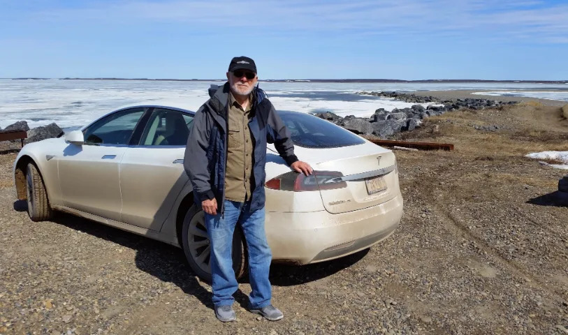 This 84-year-old man drove a Tesla to the Arctic Ocean from California — setting a historic record This 84-year-old man drove a Tesla to the Arctic Ocean from California — setting a historic record