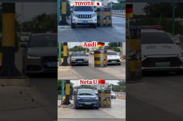 Toyota  Prado vs Audi  vs Neta BYD!Who handles the extreme obstacle test best