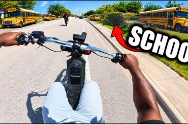 I RODE MY $4,000 E-BIKE TO SCHOOL!