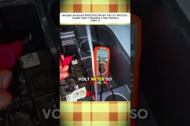 We Found the Hidden 12V Battery in a $10,000 Amazon Rivian Van! (Part 4) #ytshorts #viral