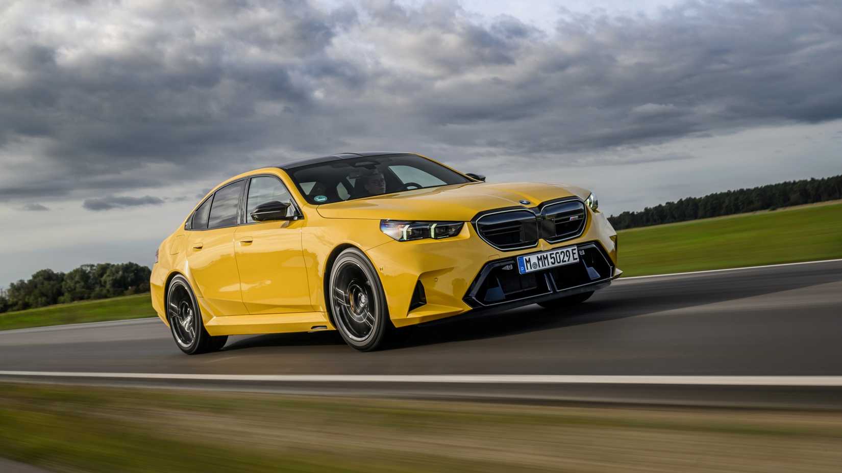 2025 BMW M5 Driving -- Front Three-Quarter
