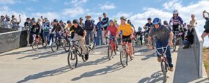 DAY ONE McKinleyville BMX Track users burst forth on opening day, Aug. 22. Matt Filar | Union