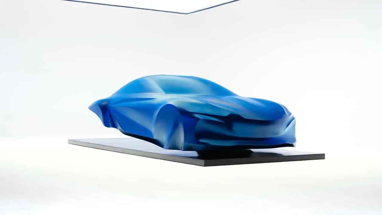 Next-gen Alpine A110 EV previewed with a swoopy sculpture Next-gen Alpine A110 EV previewed with a swoopy sculpture